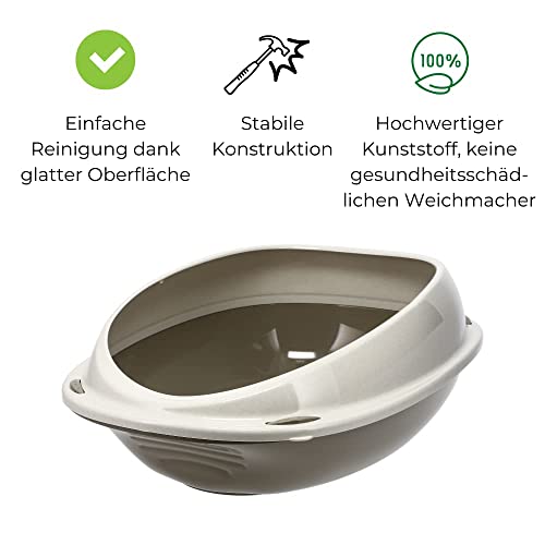 Katzenklo GarPet ohne Deckel 57x40x19 cm, mit Rand