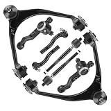 Front Upper Control Arm w/Ball Joint for Lexus GS300 1998-2005, GS400 1998-2000, GS430 2001-2005, Left & Right Outer Tie Rod End, Driver & Passenger, 8Pcs Suspension Kit K620336 K620335 K500102