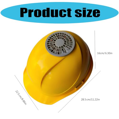 Cascos de construcción para evitar el calor: modelo recargable con ventilador 6
