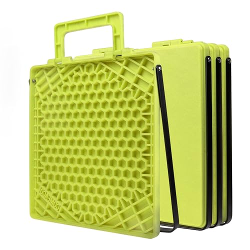 LTWHOME RV Große Stabilisator Stützplatten mit Griff, verhindert das Versinken von Wagenhebern Schwerlast 31.5 * 30.5cm (4 Stück)