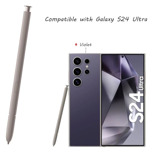Image of S24 Ultra S Pen Replacement for Samsung Galaxy S24 Ultra Stylus,Violet | Galaxy S24 Ultra S Pen,S24 Ultra Pen,WithoutBluetooth,4096 Levels of Pressure Sensitivity,US Version