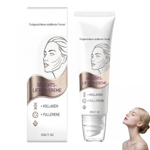 Crema facial reafirmante con fullereno y colágeno; crema con efecto lifting antiedad que reduce arrugas y líneas de expresión; apta para todo tipo de piel. (1Piezas)
