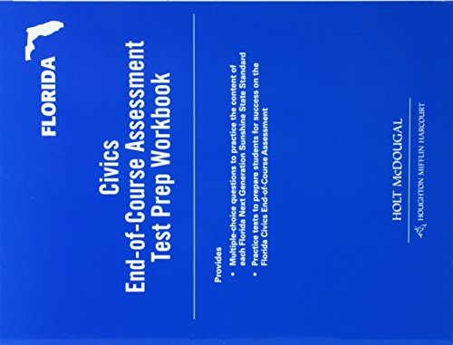 Holt Mcdougal Civics in Practice: End-of-course Test Prep Workbook Integrated: Civics, Economics, and Geography for Florida