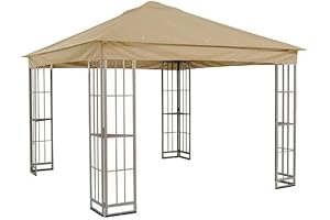 Garden Winds Replacement Canopy for The Garden Treasures SJ-109DN Gazebo - Standard 350 - Beige