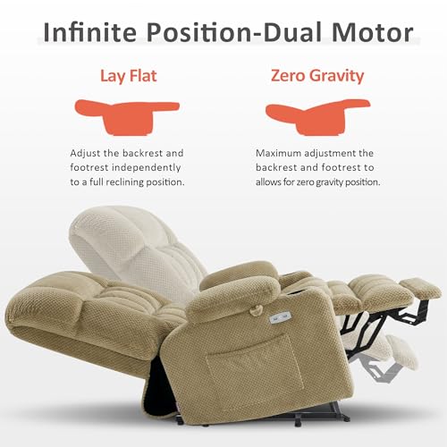 Image of MCombo Oversized Dual Motor Power Lift Recliner Chair for Elderly R7891