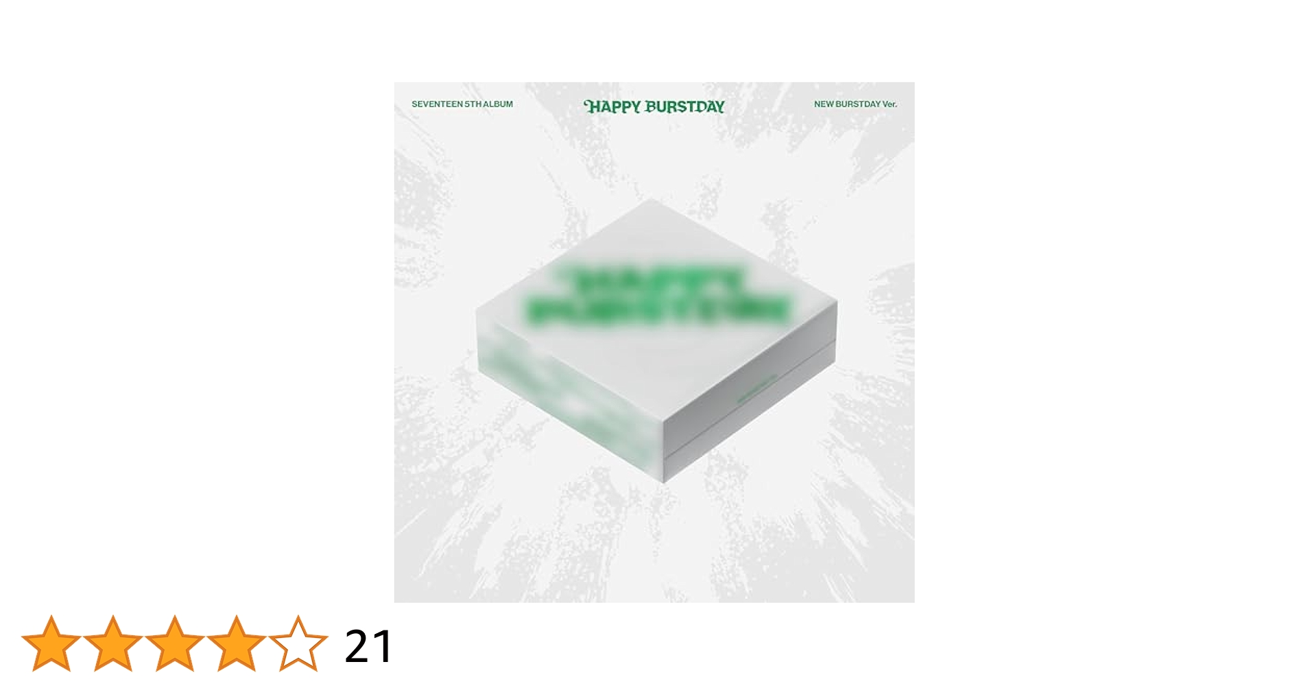 SEVENTEEN 5th Album「HAPPY BURSTDAY」 SEVENTEEN [HAPPY BURSTDAY] 5th Album (NEW ESCAPE Ver+Card