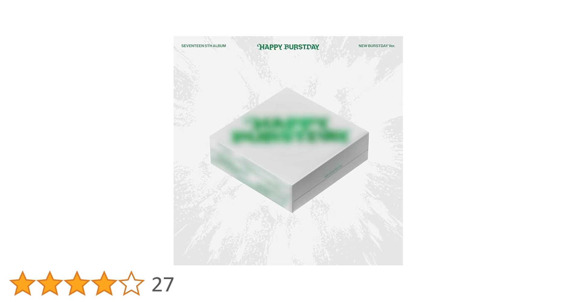 SEVENTEEN 5th Album「HAPPY BURSTDAY」 SEVENTEEN [HAPPY BURSTDAY] 5th Album (NEW ESCAPE Ver+Card