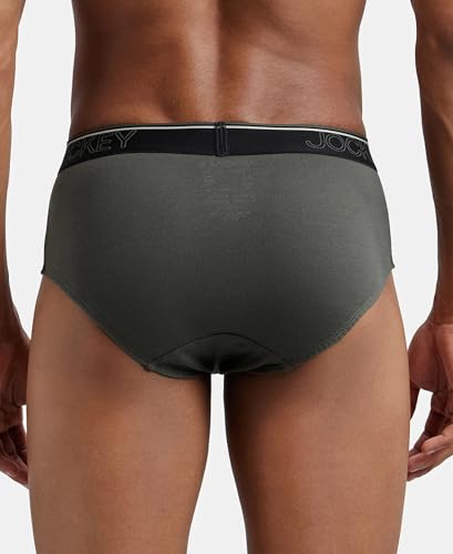 Image of Jockey 8037 Men Super Combed Cotton Solid Brief with Ultrasoft Waistband (Pack of 2)