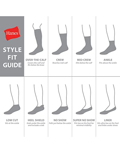 Hanes Performance No Show, Lightweight X-Temp Cooling Socks for Women, 6-Pack3