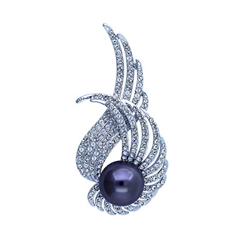 Broche perle naturelle de tempérament pour structurer un costume