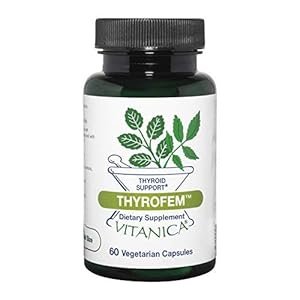 Vitanica ThyroFem, Thyroid Gland Support, Vegan, 60 Capsules