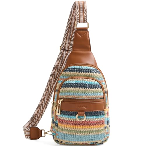 Image of cakang Womens Sling Bag Crossbody Bags for Women Vegan Leather Sling Backpack Daypack Fanny Pack Crossbody Purse Travel