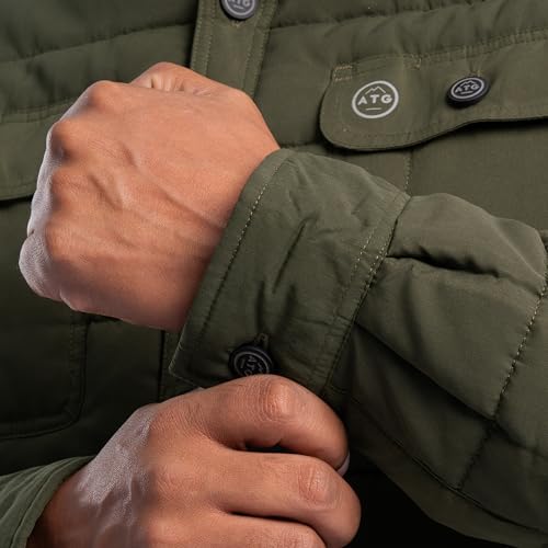 ATG by Wrangler Men's Performance Shirt Jacket, Olive3
