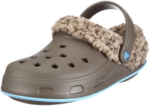 crocs light blue lined