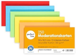 perfect line  250 kart do moderacji, karton z recyklingu, ekstra mocny, Made in Germany