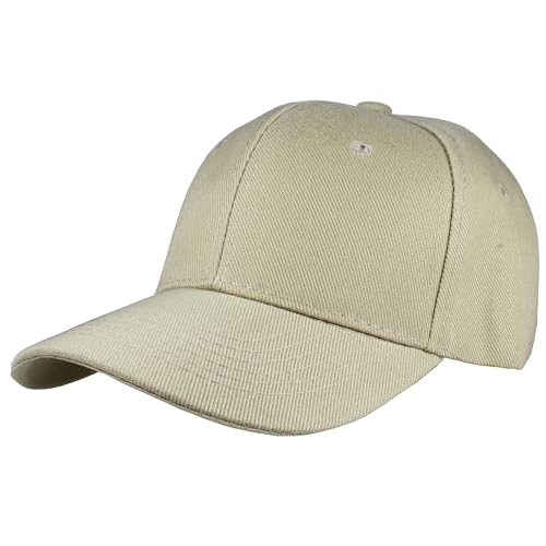 Image of Gelante Adult Plain Baseball Cap Hat Classic Adjustable Size for All Seasons