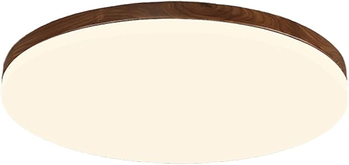 NSXBY Creatieve ultradunne ronde plafondlamp licht luxe zwarte walnoot plafondlamp woonkamer lamp, eetkamer lamp, slaapkamer lamp, kamerlamp, wit 63 x 6 cm
