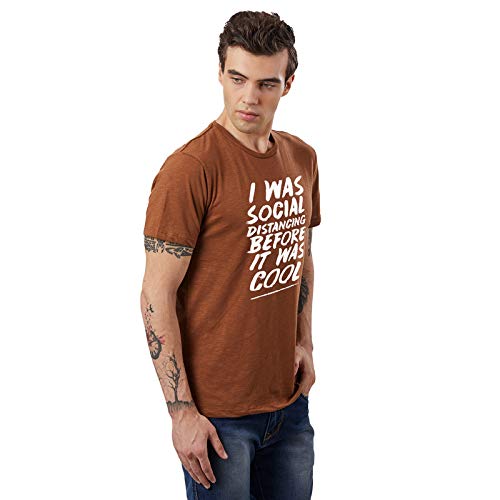 Image of Free Authority Printed Regular Fit Cotton Men's T-Shirt