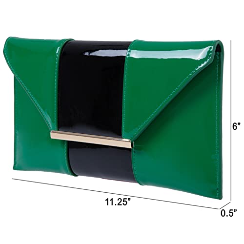 Image of JNB Faux Patent Leather Envelope Candy Clutch