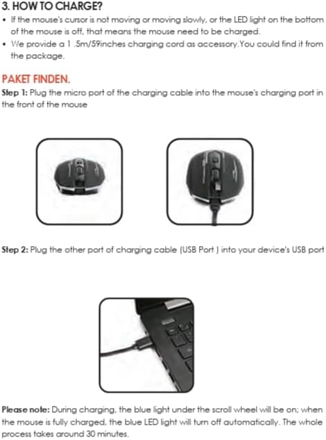 Gaming Mouse Bluetooth Mouse RGB Rechargeable 2.4G 【ノイズタイピングキーセッ】 USB Co