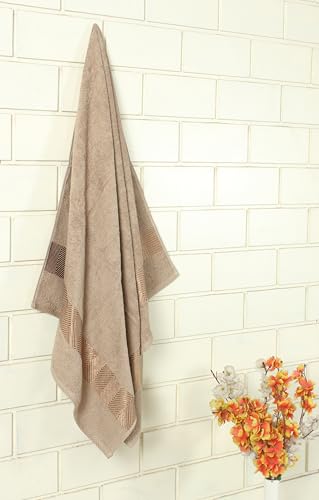 Image of Fash Home 500 GSM Towel 70x140 cm - 1 Pc, Ultra Soft, Highly Absorbent, Quick Dry, Plush & Durable Cotton Bath Towel for Home, Gym & Spa (Beige)