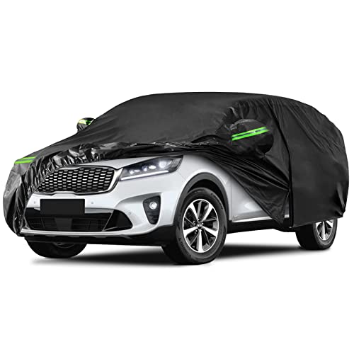 Image of Waterproof Car Cover Replace for 2009-2025 Kia Sorento, 6 Layers All Weather Custom-Fit Outdoor Full Car Covers with Zipper Door for Snow Rain Dust Hail Protection (Sorento)