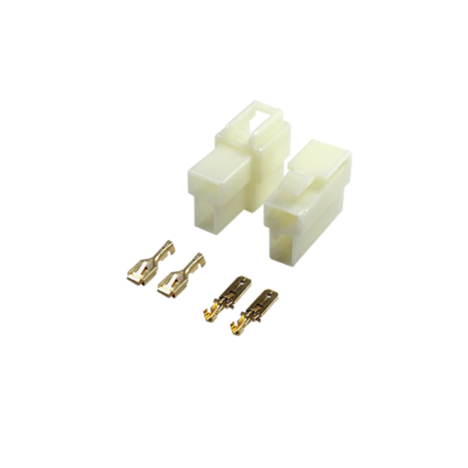 10 Set 6,3 mm Stecker 1P / 2P / 3P / 4P / 6P / 9P Pin elektrischer 6.3 Stecker Kits Männlicher weiblicher Buchsenstecker Compatible With Motorradauto(10sets 6P)