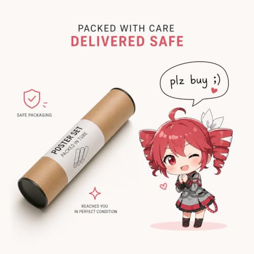 Image of Teto & Miku Anime Poster Set of 2 - Vocaloid Inspired Wall Art for Bedroom, Gaming Room & Japanese Anime Decor (Kasane Teto Poster Set of 3 A3)