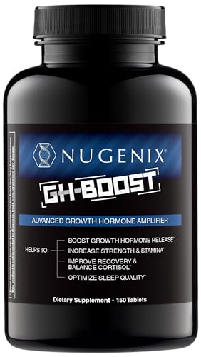 Nugenix GH-Boost - Advanced HGH Boosting Supplement for Men Support Energy Endurance Sleep with KSM-66 GABA Arginine Glutamine Ashwagandha 150ct