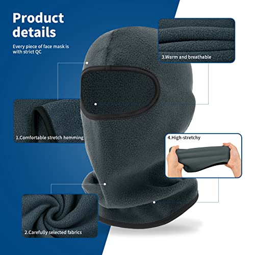 Image of YESLIFE Balaclava Ski Mask for Men and Women, Winter Face Mask, Shiesty for Skiing, Snowboarding & Motorcycle