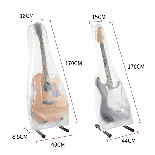 Housse de guitare transparente pour guitare classique et électrique durable lavable - Les Beatles, Paul McCartney, John Lennon, RIngo Starr, George Harrison Housse de guitare transparente pour guitare classique et électrique durable lavable – Image 4