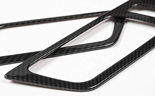 Carbon Fiber Interior Decoration Decal Frame Cover Trim Sticker Abs For Ford Mustang 2015-Up Lhd (Door Handle Cover) #TOP2