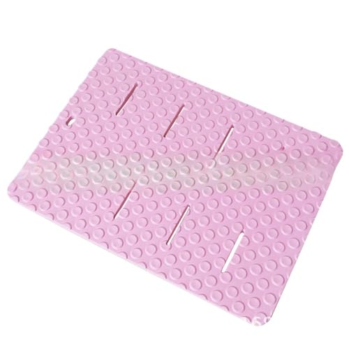 BtcFuキッチン、バスルーム、プール、トイレのドア用の滑り止めマット、防水性と吸水性を備えたバスルームの足元マット85×60×2.0cm(1枚) (ピンク)