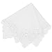 Milesky Bridal Wedding Crochet Lace Handkerchief premium 60S Cotton CH06