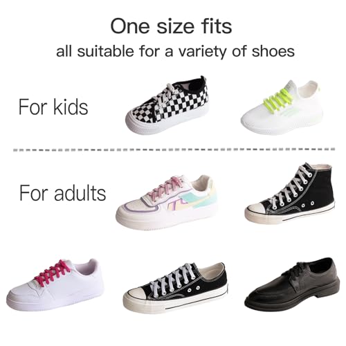 booyckiy no tie elastic shoelaces for kids adults adjustable tieless shoe lace