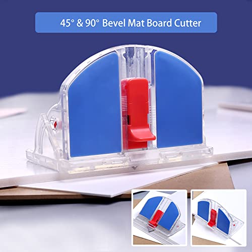 Sf Item SF18 Mat Cutter 45 & 90 Degree Bevel Mat Board Cutter With 3 Replacement Blades Professional Beveled Cut Tool For Art Picture Framing Foam Board Card Board  thumb #2