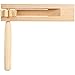 Wooden Ratchet Noise Maker Birch Wood Handheld Spin Rattle Instrument with Smooth Rotation Durable Construction for Sporting Events Celebrations Crowd Atmosphere Use
