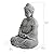 Sunjoy Buddha Statue 20 in. Large Sized Buddha Garden Statue Gray Decorative Outdoor Buddha Statue