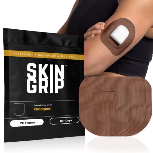 Skin Grip Insulet Omnipod 5 Adhesive Patches, (Also Fits Omni Pod Dash)