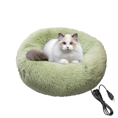 Lit chauffant pour chat d'intérieur - Coussin lavable doux pour chiots et chatons - 8
