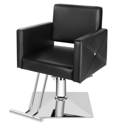 Barber Salon Chairs for Hair Stylist Hydraulic Hair Salon Chair Black