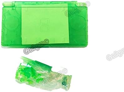 5 Color Clear White/Black Housing Shell Cover Case Full Set Replacement for Nintendo DS Lite for NDSL Game Console Case Cover (Clear Green)