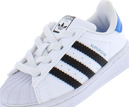 adidas Originals Baby Boy's Superstar (Toddler) White/Black/Blue Rush 8 Toddler M3