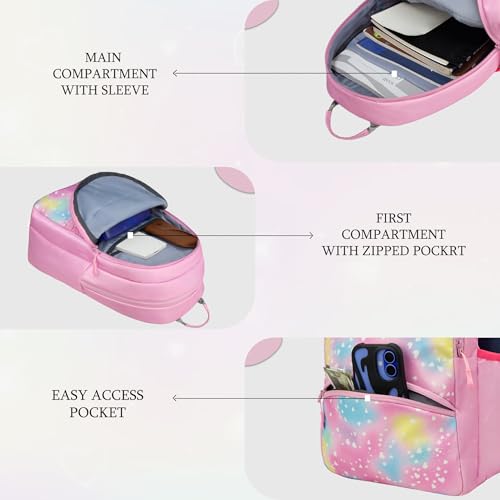 Image of F Gear Brio Kids Backpack|Water-Resistant Polyester|2 Spacious Compartments with Front Pocket & Bottle Holder Adjustable Shoulder Straps|Durable YKK Zippers