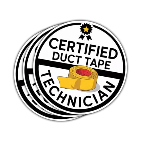 Pack de 3 pegatinas de vinilo de técnico de cinta adhesiva para cascos y cajas de herramientas 3