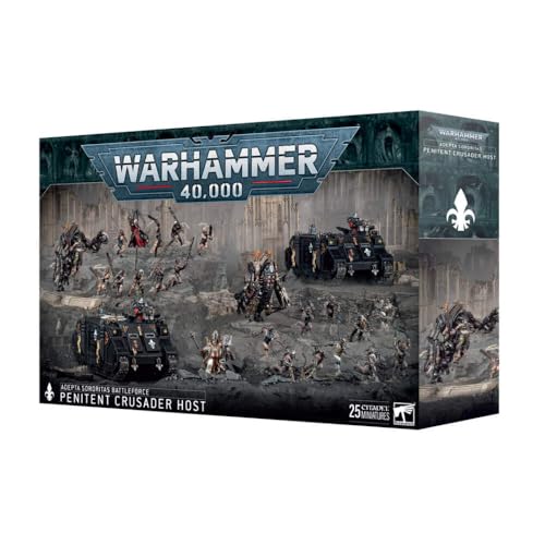 Adepta Sororitas Penitent Crusader Host Battleforce Warhammer 40K con miniaturas multipose