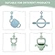 CLDY Baby Spielzeug Schnullerkette Silikon Cup Catcher, BPA-frei Sicherheitsgurte für Spielzeug, Trinkbecher Halteriemen für Kinderwagen Hochstuhl Autositz 2 Stück