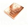 One Pound .999 Fine Copper Bar, Periodic Table Element Design, Polished Finish Pure Copper Ingot Paperweight