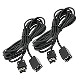 TheKidMall Pack of 2 Controller Extension Cables Compatible with Nintendo NES Classic (Nintendo Entertainment System) - 9ft 8 in (3m) Pack of 2 | Long Extension Cord