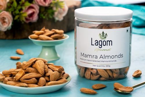 Image of Lagom Mamra Almonds 250g | Premium Afghan Mamra Badam | Medium Sized, Rich & Naturally Nutty | No Added Preservatives | Vegan, Gluten Free, Non-GMO